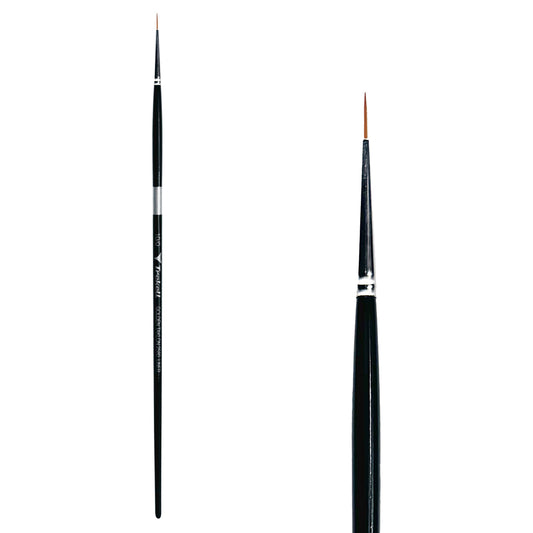 Trekell Golden Taklon #10/0 Liner Brush -  Long Handle