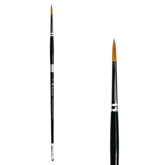 Trekell Golden Taklon  #10 Round Brush -  Long Handle