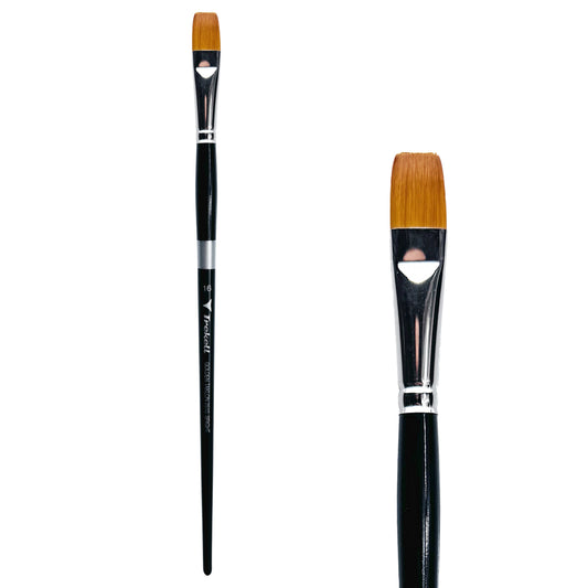 Trekell Golden Taklon #16 Bright Brush -  Long Handle