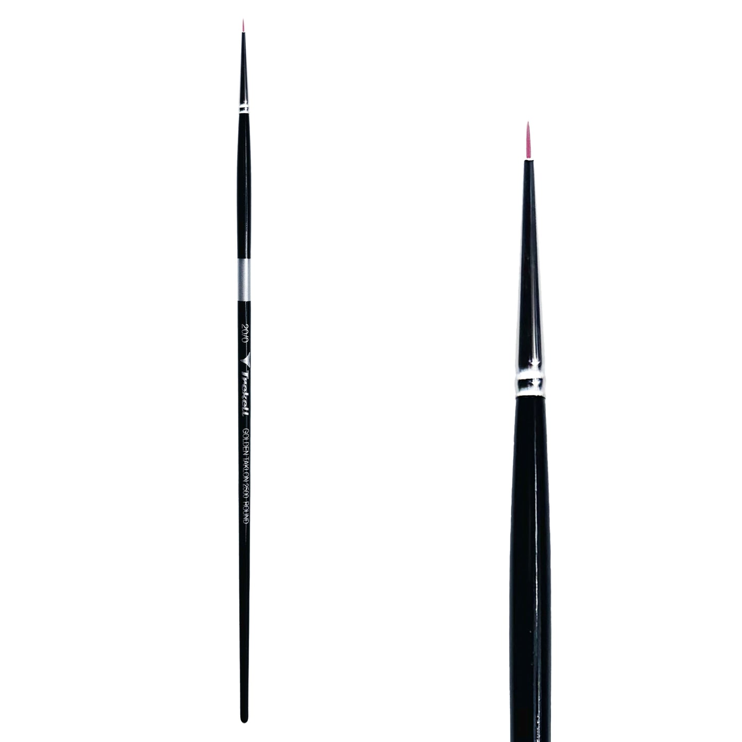 Trekell Golden Taklon  #20/0 Round Brush -  Long Handle