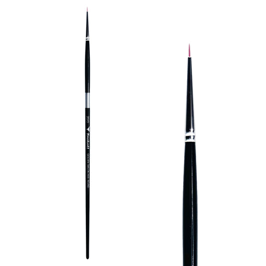 Trekell Golden Taklon  #20/0 Round Brush -  Long Handle