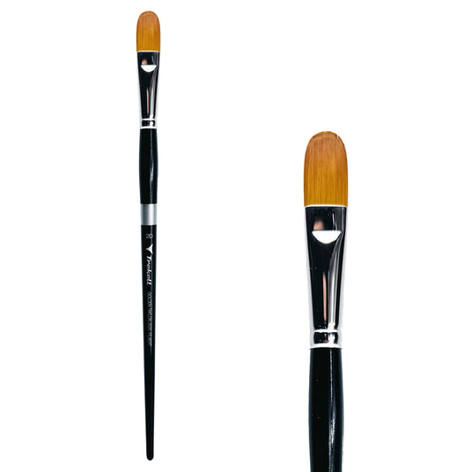 Trekell Golden Taklon #20 Filbert Brush -  Long Handle