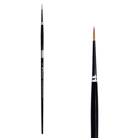 Trekell Golden Taklon  #2 Round Brush -  Long Handle