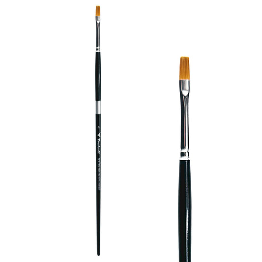 Trekell Golden Taklon  #4 Bright Brush -  Long Handle