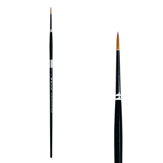 Trekell Golden Taklon  #6 Round Brush -  Long Handle