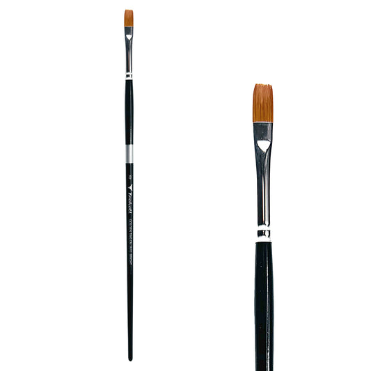 Trekell Golden Taklon #8 Bright Brush -  Long Handle