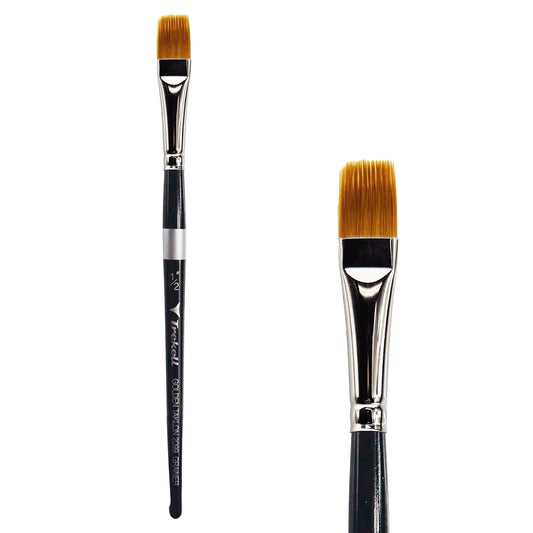 Trekell Golden Taklon 1/2" Grainer Brush -  Short Handle