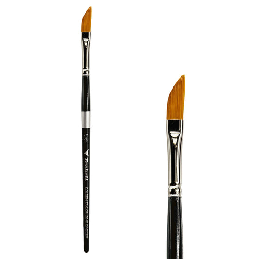 Trekell Golden Taklon  1/4" Dagger Brush -  Short Handle