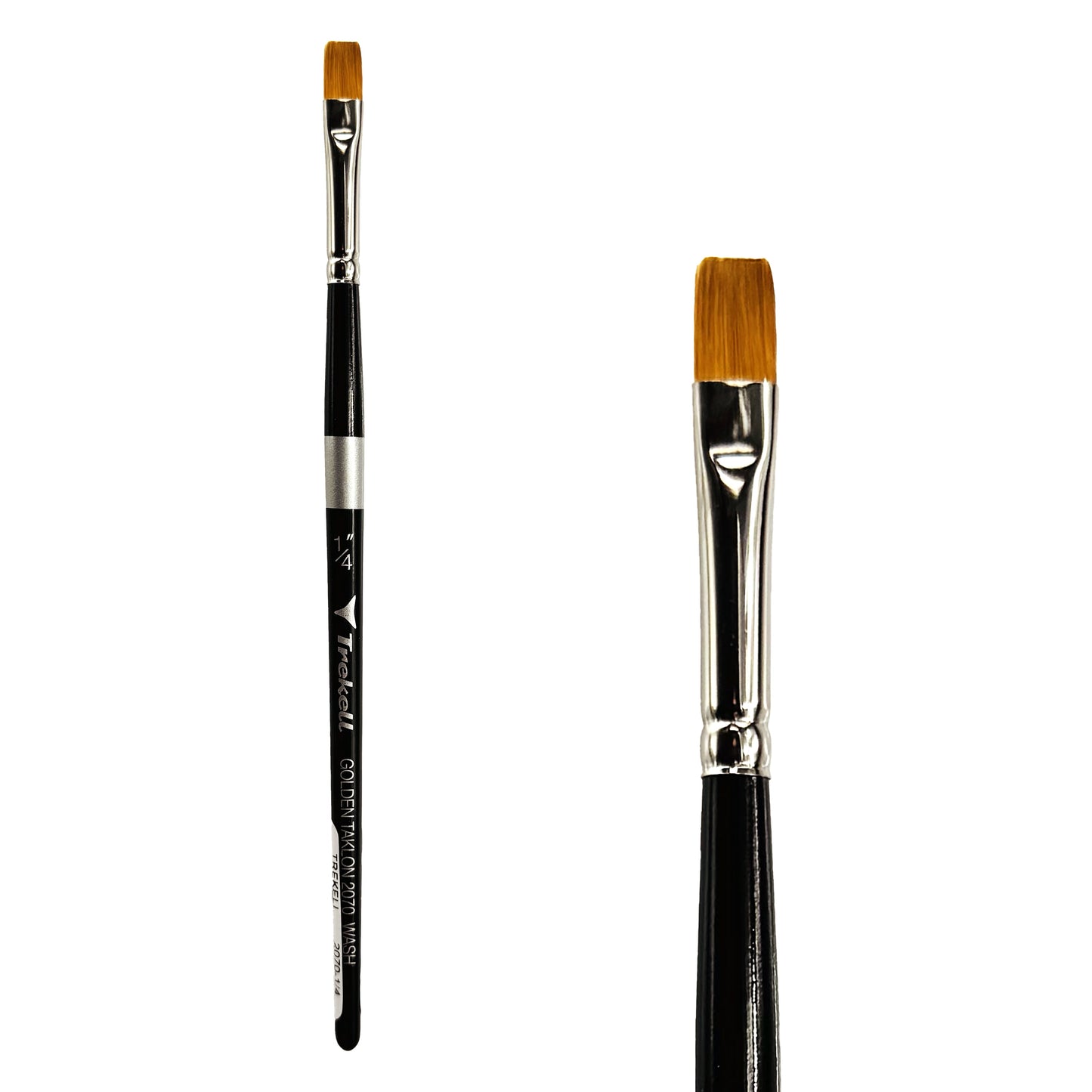 Trekell Golden Taklon 1/4" Wash Brush -  Short Handle