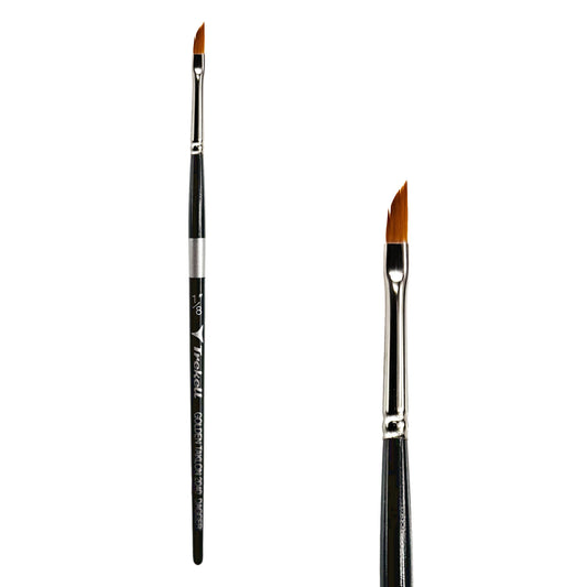 Trekell Golden Taklon 1/8" Dagger Brush -  Short Handle