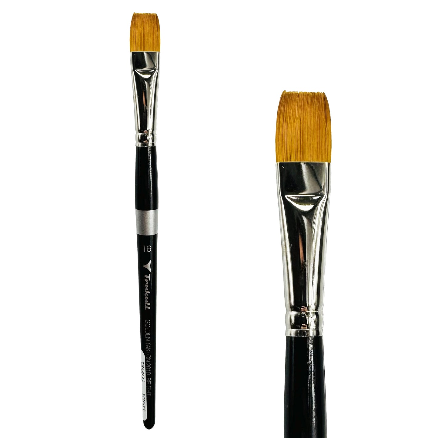 Trekell Golden Taklon #16 Bright Brush -  Short Handle