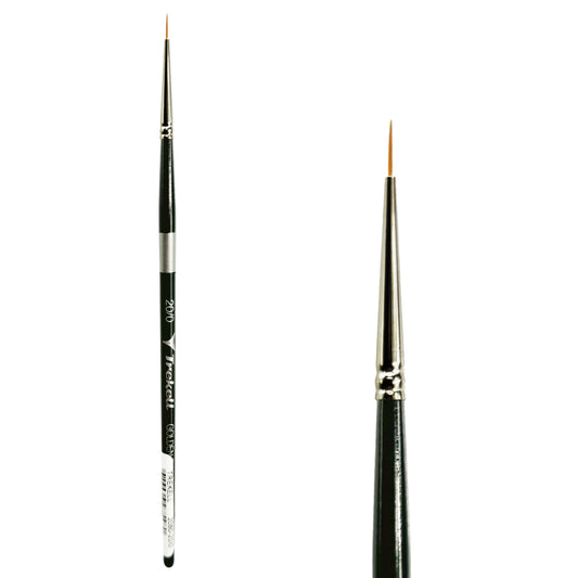 Trekell Golden Taklon #20/0 Liner Brush -  Short Handle