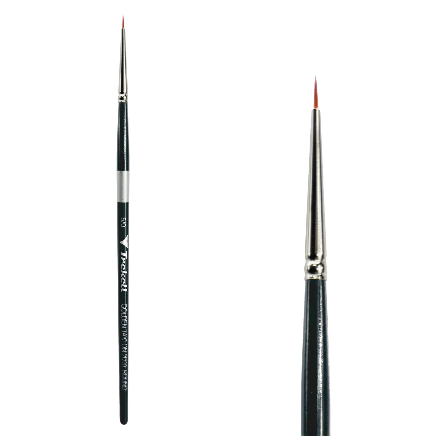 Trekell Golden Taklon #5/0 Round Brush -  Short Handle