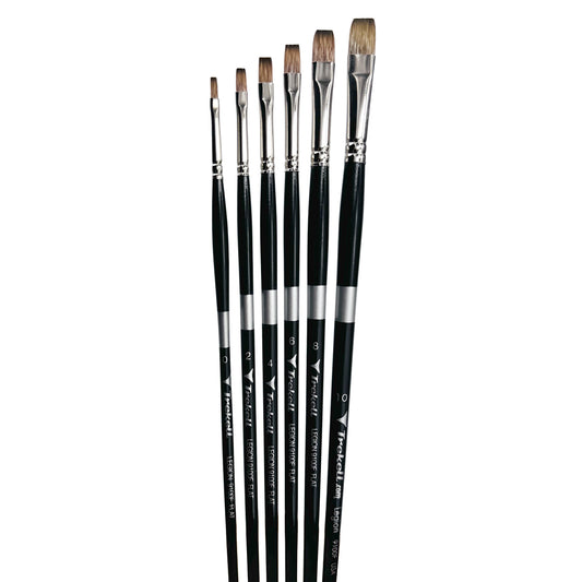Trekell Legion Complete Flat Brush Set - Long Handle