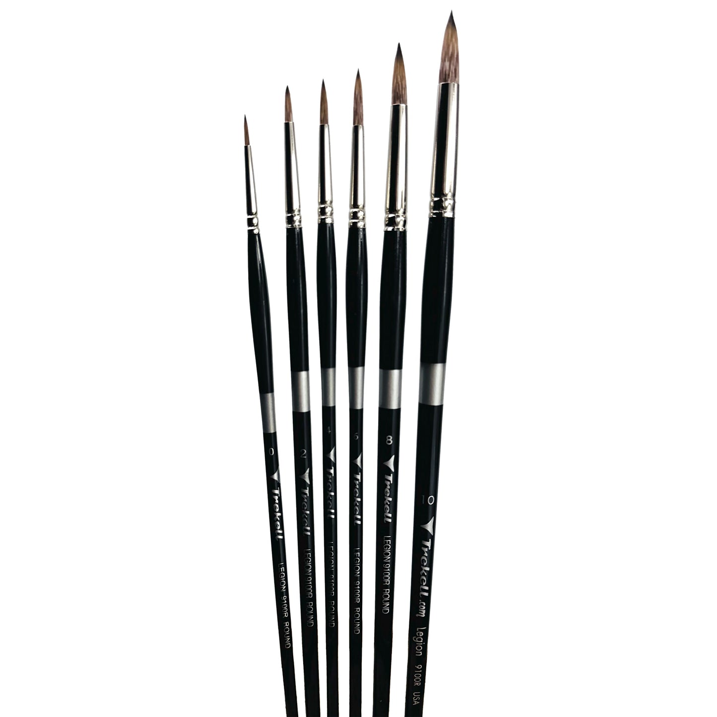 Trekell Legion Complete Round Brush Set - Long Handle