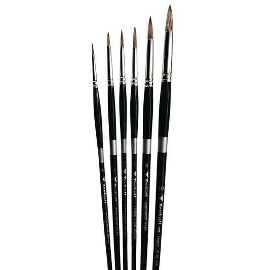Trekell Legion Complete Round Brush Set - Long Handle