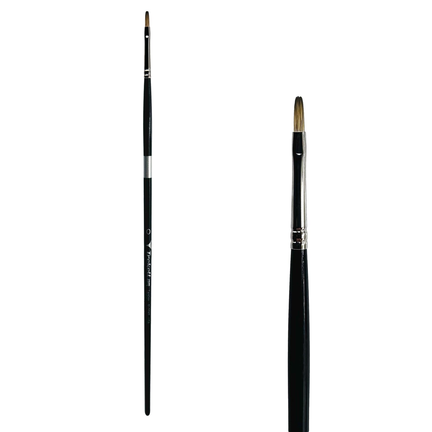 Trekell Legion #0 Filbert Brush - Long Handle