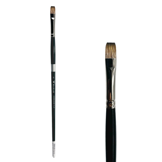Trekell Legion #8 Flat Brush - Long Handle