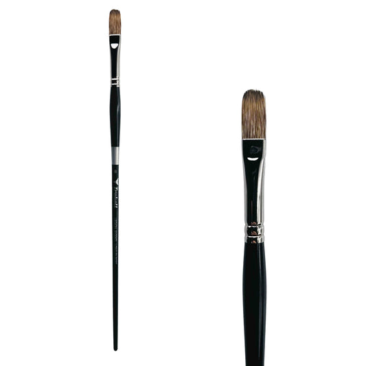 Trekell Legion #8 Long Filbert Brush - Long Handle