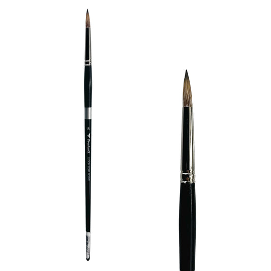 Trekell Legion #8 Round Brush - Long Handle