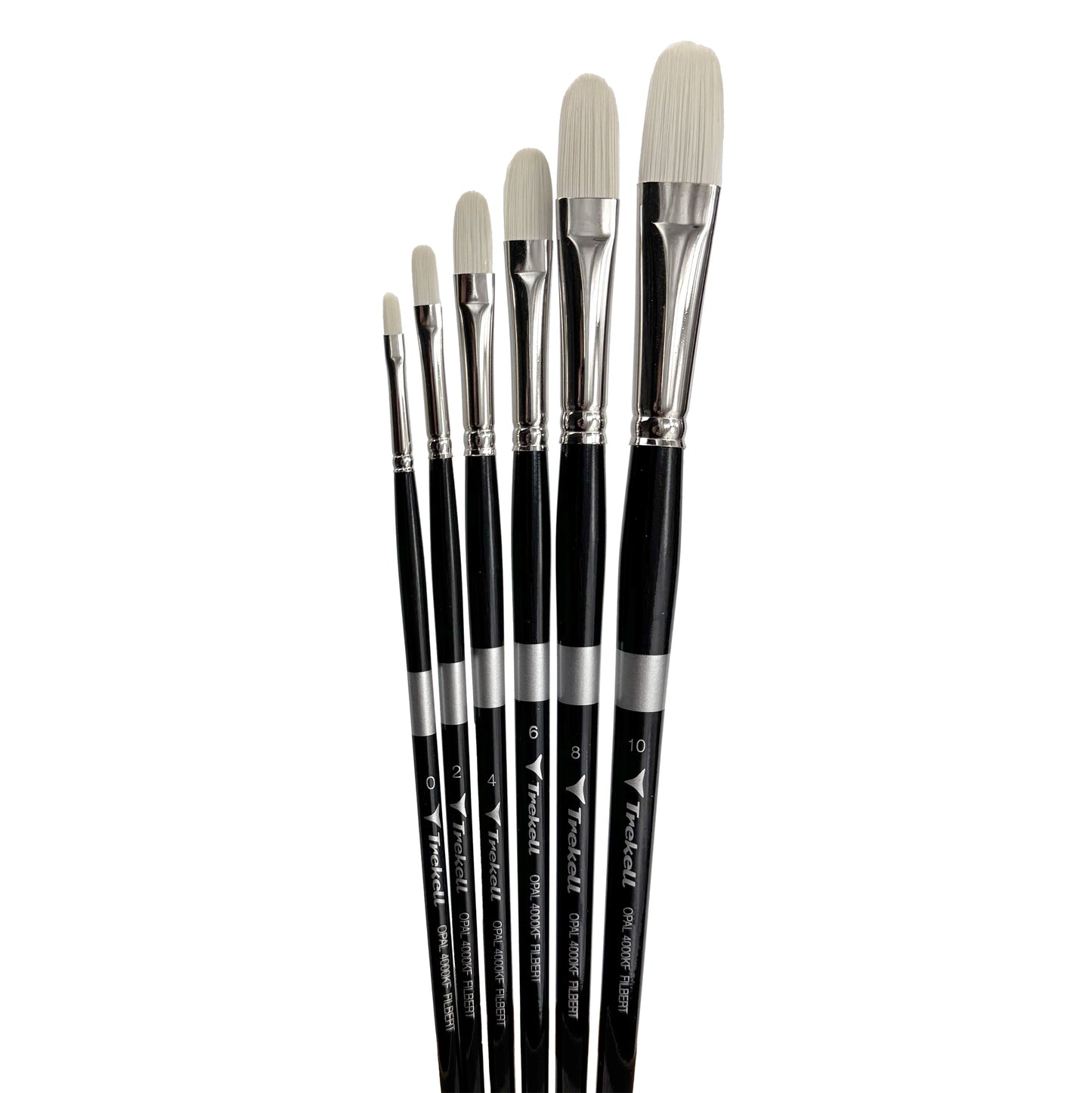 Trekell Opal Complete Filbert Brush Set - Long Handle