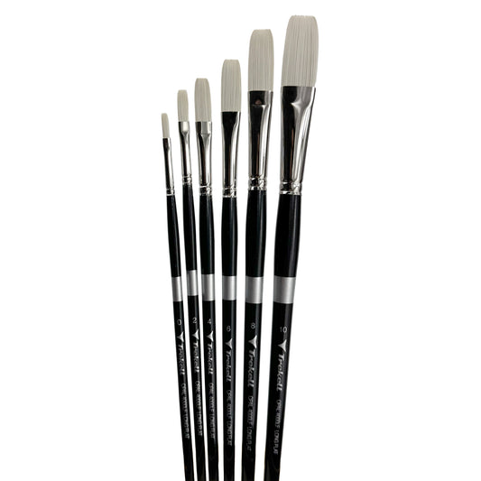 Trekell Opal Complete Long Flat Brush Set - Long Handle