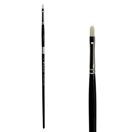 Trekell Opal #0 Filbert Brush - Long Handle
