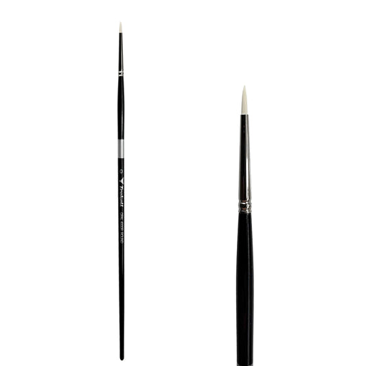 Trekell Opal #0 Round Brush - Long Handle