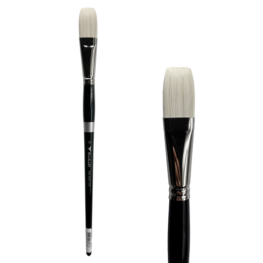 Trekell Opal #12 Flat Brush - Long Handle
