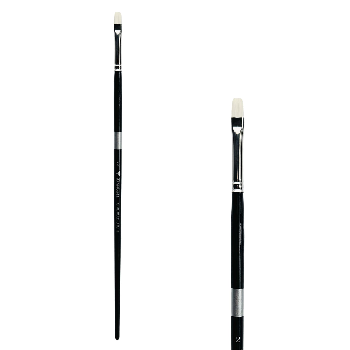 Trekell Opal #2 Bright Brush - Long Handle