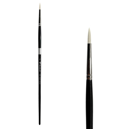 Trekell Opal #2 Round Brush - Long Handle