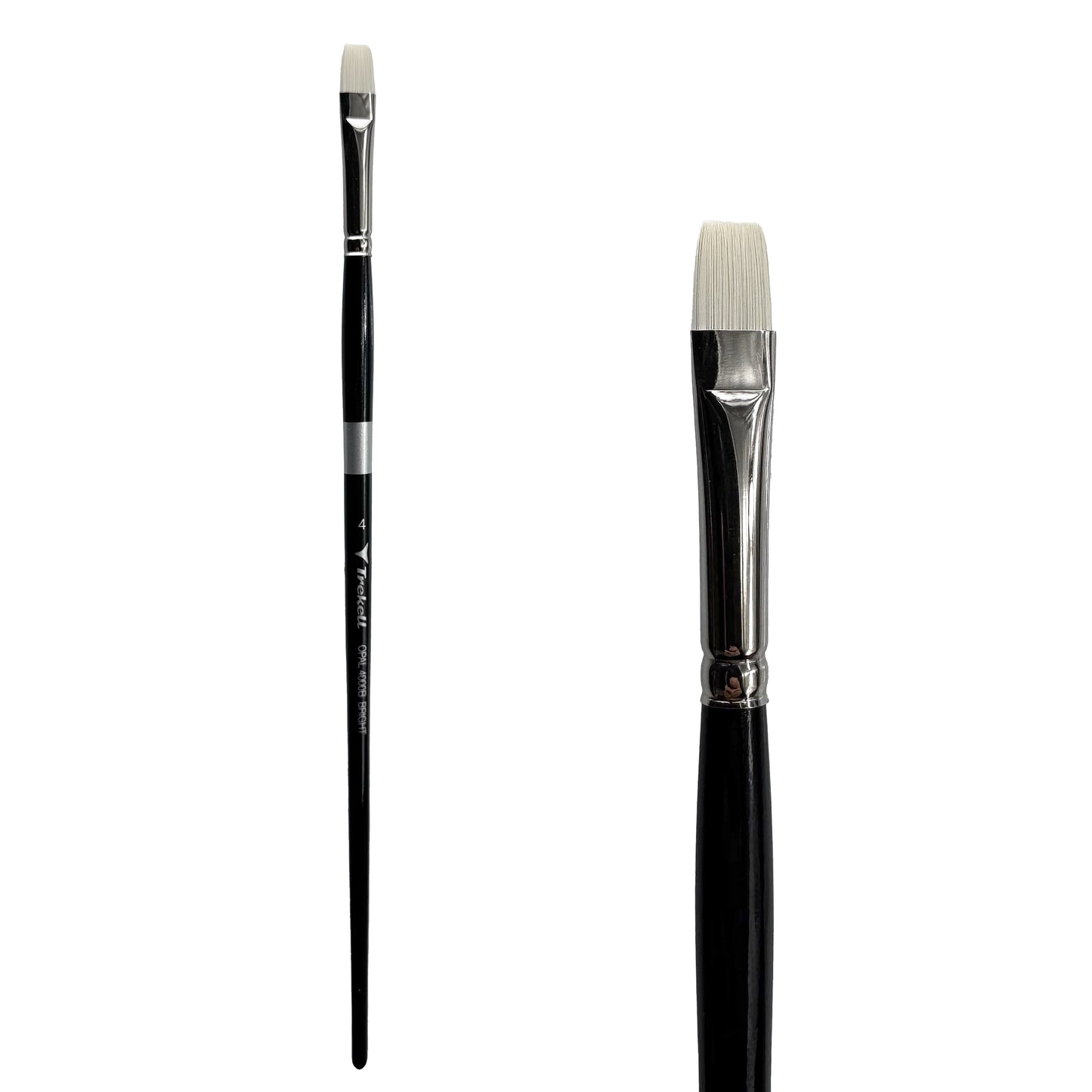 Trekell Opal #4 Bright Brush - Long Handle