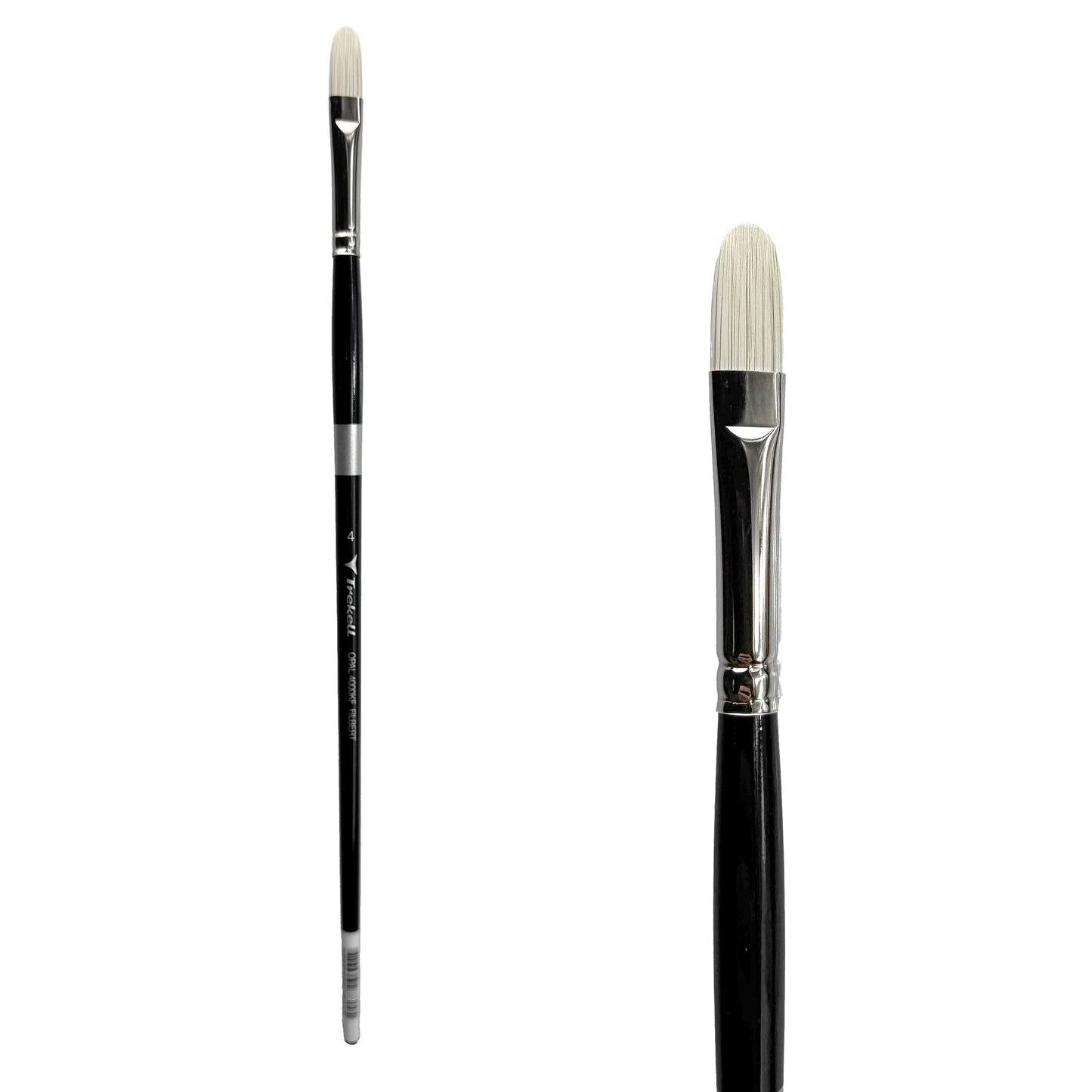 Trekell Opal #4 Filbert Brush - Long Handle