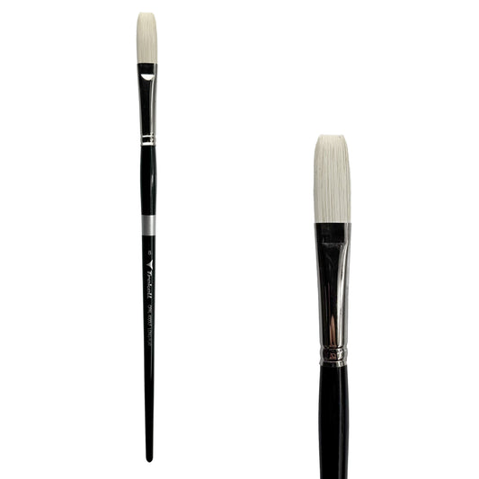 Trekell Opal #8 Long Flat Brush - Long Handle