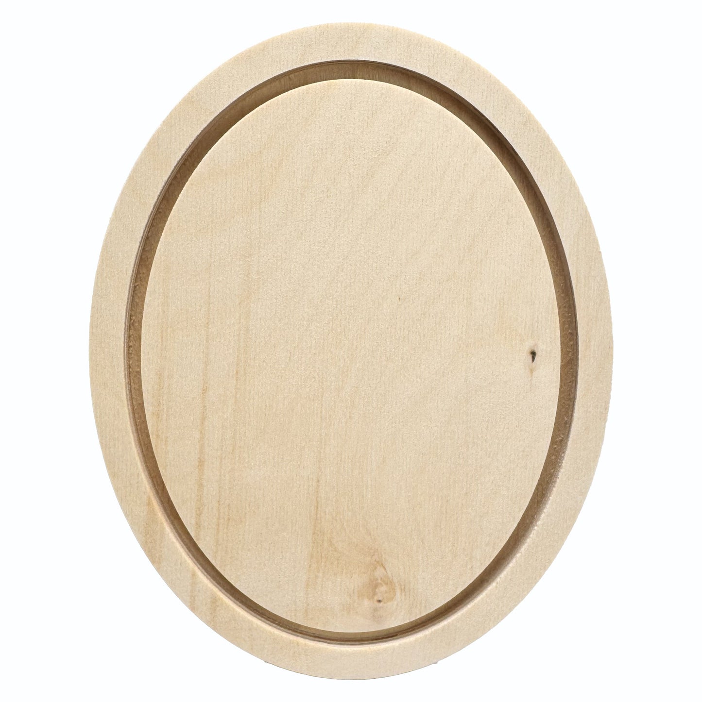 Trekell Oval Floater Panel - Oval Wooden Canvas + Frame - 6" x 8"