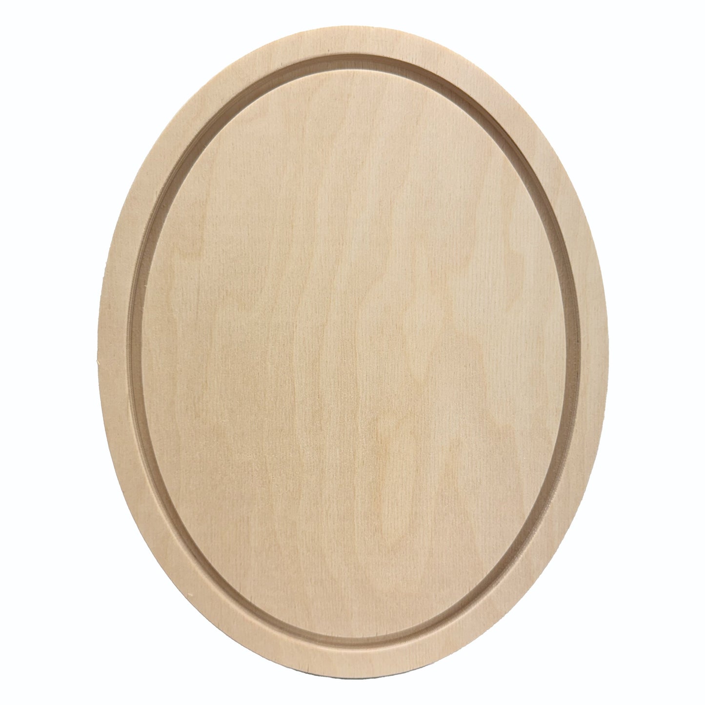 Trekell Oval Floater Panel - Oval Wooden Canvas + Frame - 7.5" x 10"