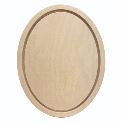 Trekell Oval Floater Panel - Oval Wooden Canvas + Frame - 7.5" x 10"