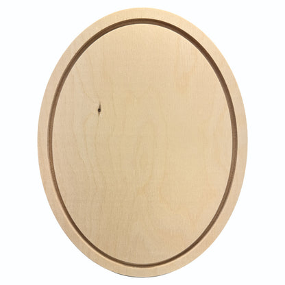Trekell  Oval Floater Panel - Oval Wooden Canvas + Frame - 9" x 12"