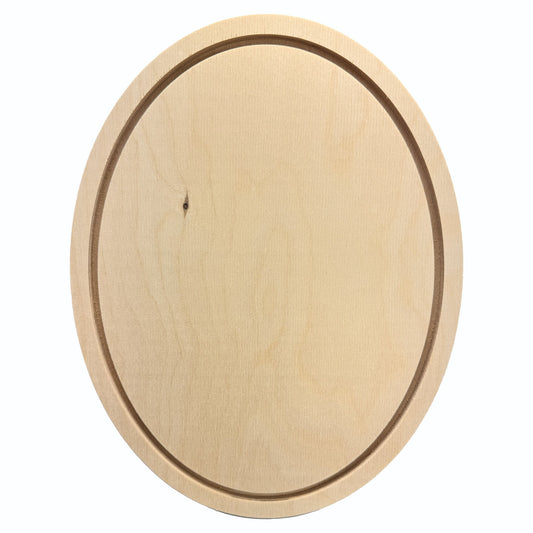 Trekell  Oval Floater Panel - Oval Wooden Canvas + Frame - 9" x 12"
