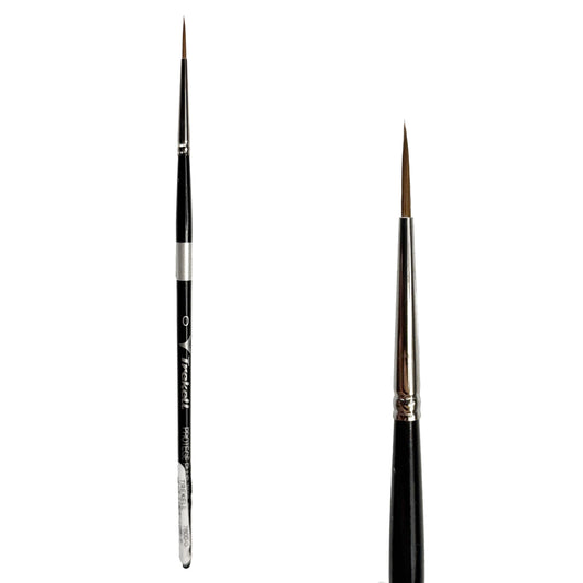 Trekell Protégé Plus #0 Round Brush - Short Handle