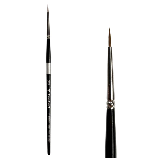 Trekell Protégé Plus #3/0 Round Brush - Short Handle