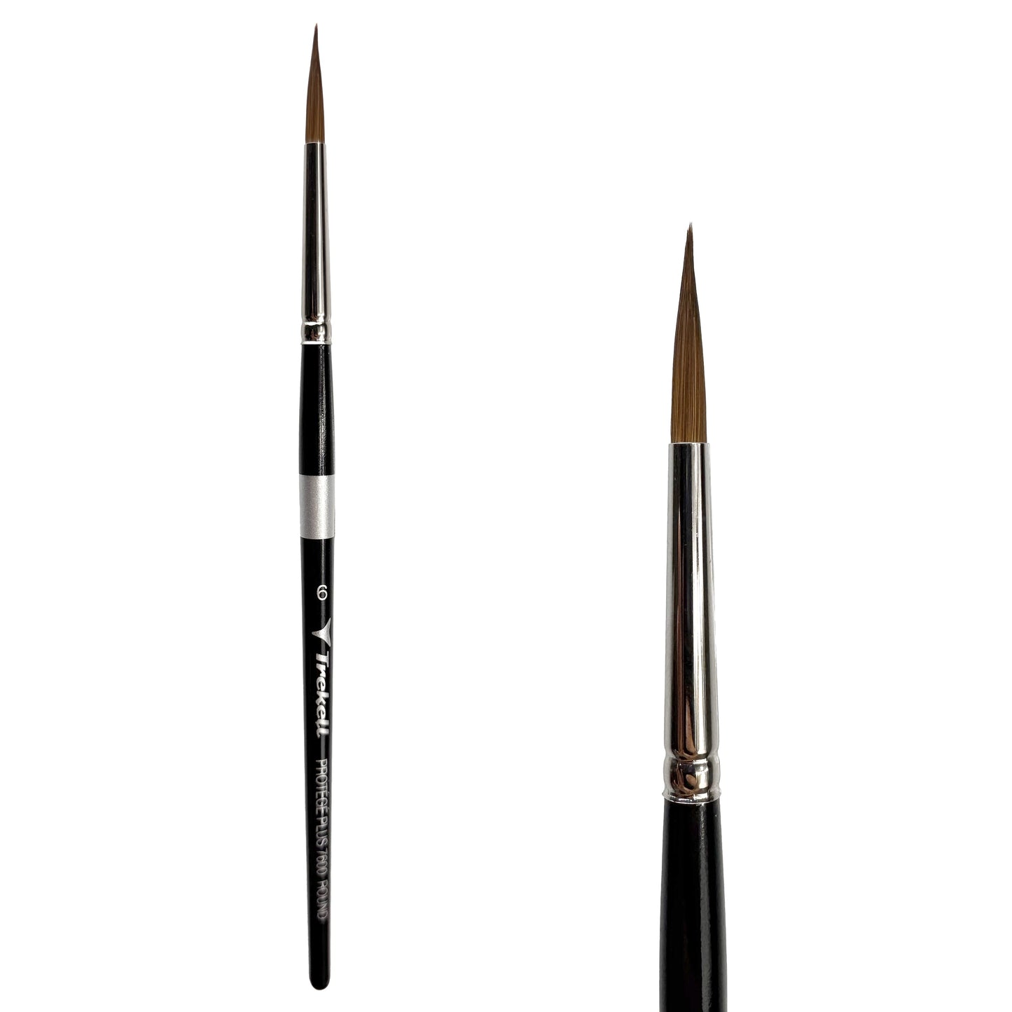Trekell Protégé Plus #6 Round Brush - Short Handle
