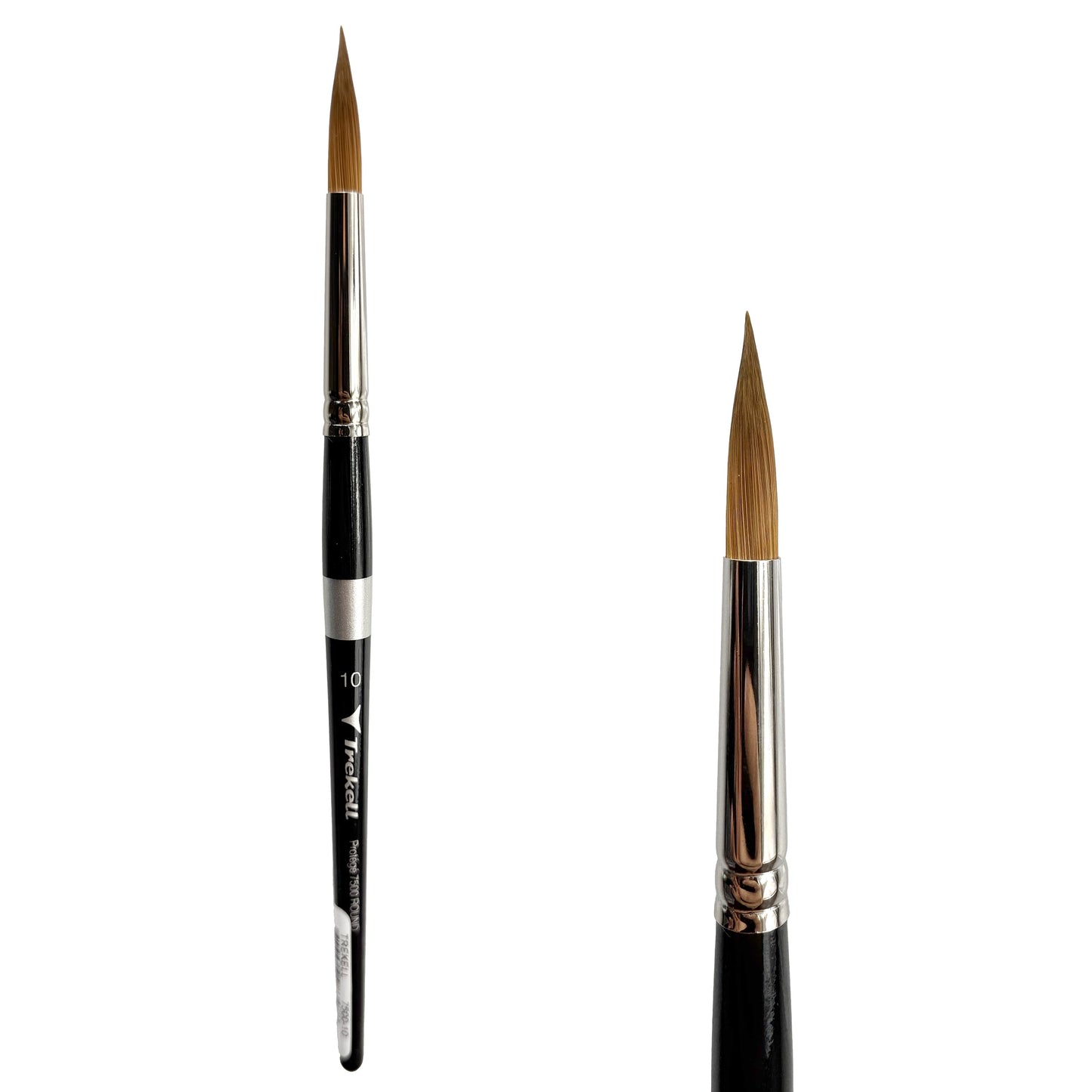 Trekell Protégé #10 Round Brush - Short Handle