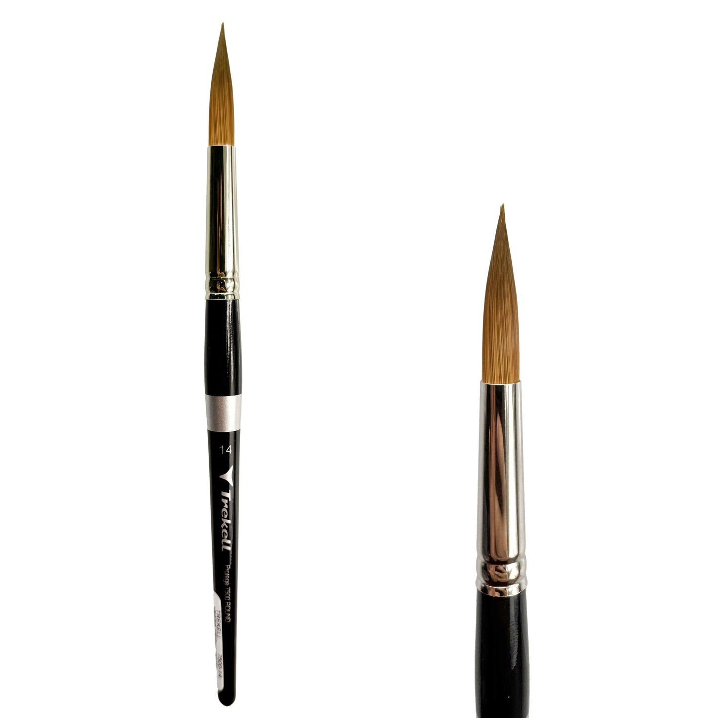 Trekell Protégé #14 Round Brush - Short Handle