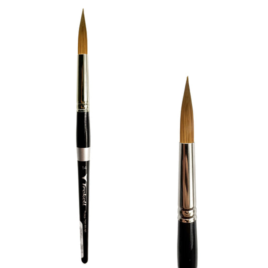 Trekell Protégé #14 Round Brush - Short Handle