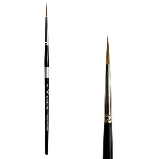 Trekell Protégé #2 Round Brush - Short Handle