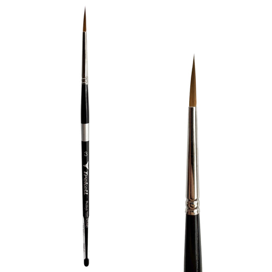 Trekell Protégé #3 Round Brush - Short Handle