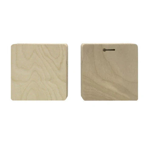 Trekell Unprimed Wood Block Panel - 1/2" Baltic Birch Wooden Painting Canvas