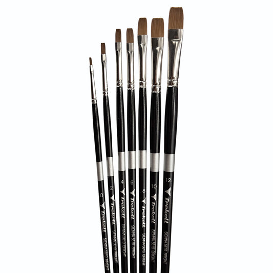 Trekell Sienna Complete Bright Brush Set - Long Handle