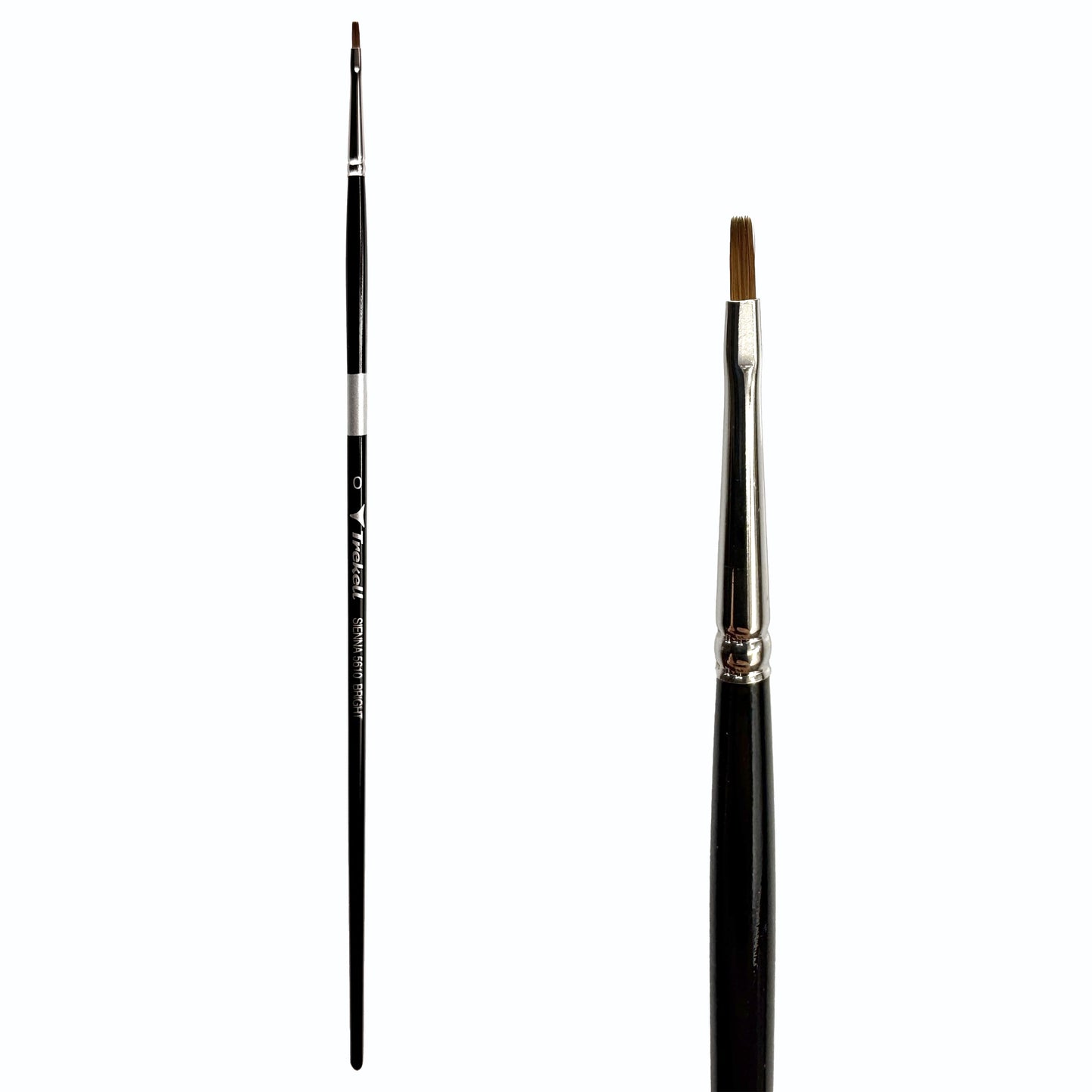 Trekell Sienna #0 Bright Brush - Long Handle